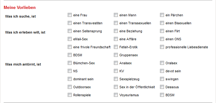 Sexuelle Vorlieben AmateurCommunity